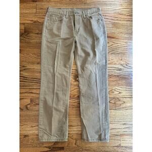 Levis 514 Gold Jeans Mens 33x 30 (33x29)StraightTab Brown Khaki Tan Twill